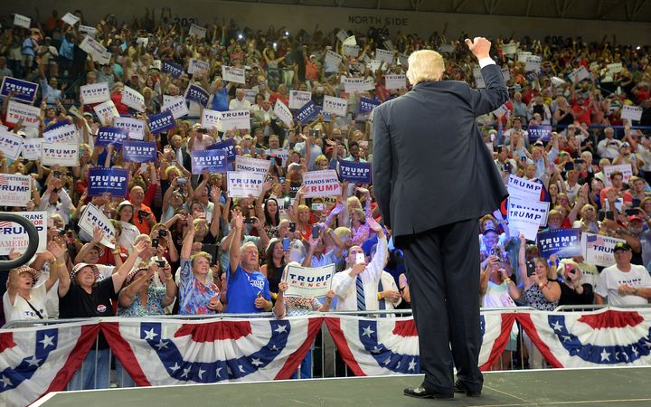 Donald Trump seemed to suggest that people could use the Second Amendment to "do" something if Hillary Clinton were elected in November during a rally in North Carolina on Tuesday.