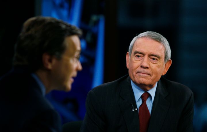 Veteran TV journalist Dan Rather blasted Republican presidential candidate Donald Trump for making a "direct threat of violence against a political rival.”