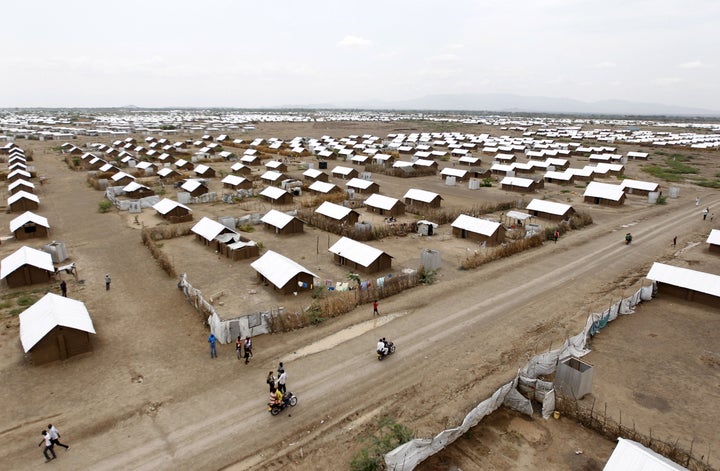 <strong>An aerial view of part of Kakuma refugee camp</strong>