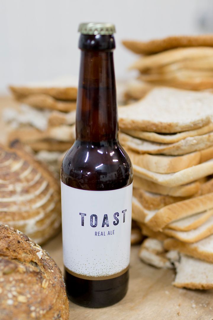 About one slice of bread is used for each bottle of Toast Ale that is produced.