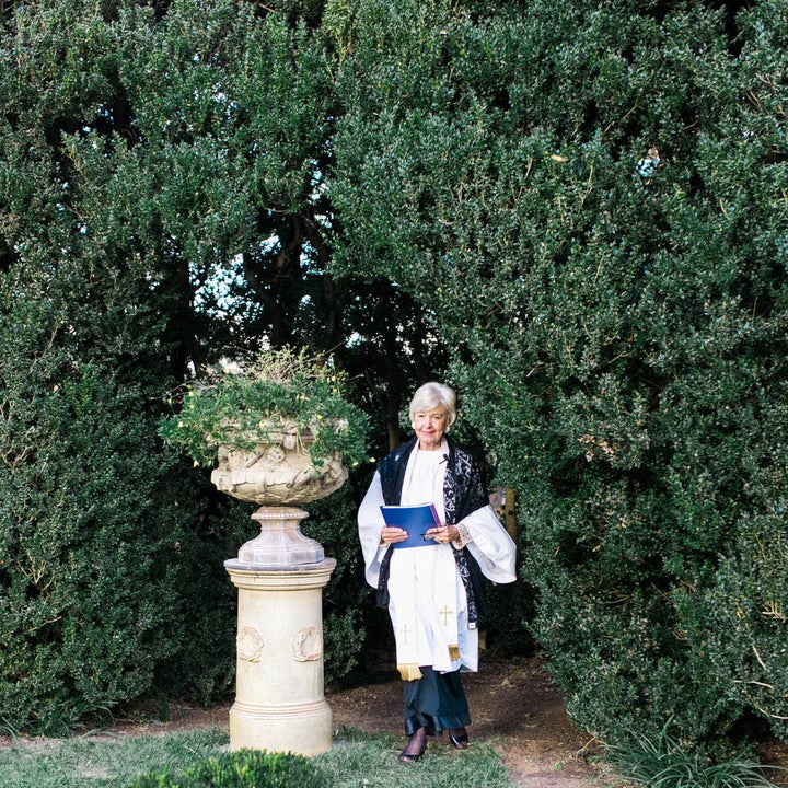 Nancy Miller officiated her granddaughter's wedding last fall.