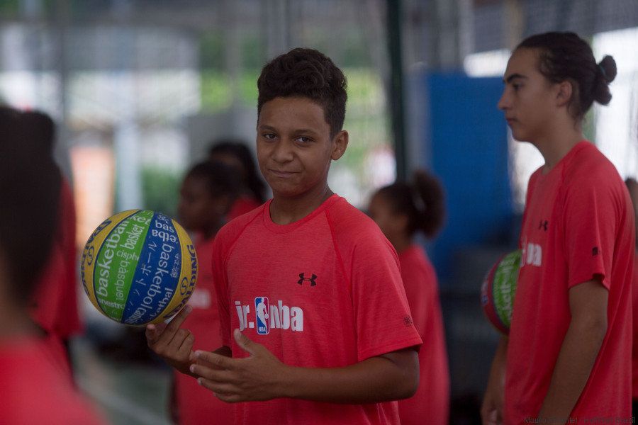 14 year-old João Gabriel Gonzaga Dulce says that playing basketball has likely kept him out of harm's way. 