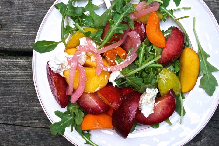 Stone Fruit Goat Cheese Salad