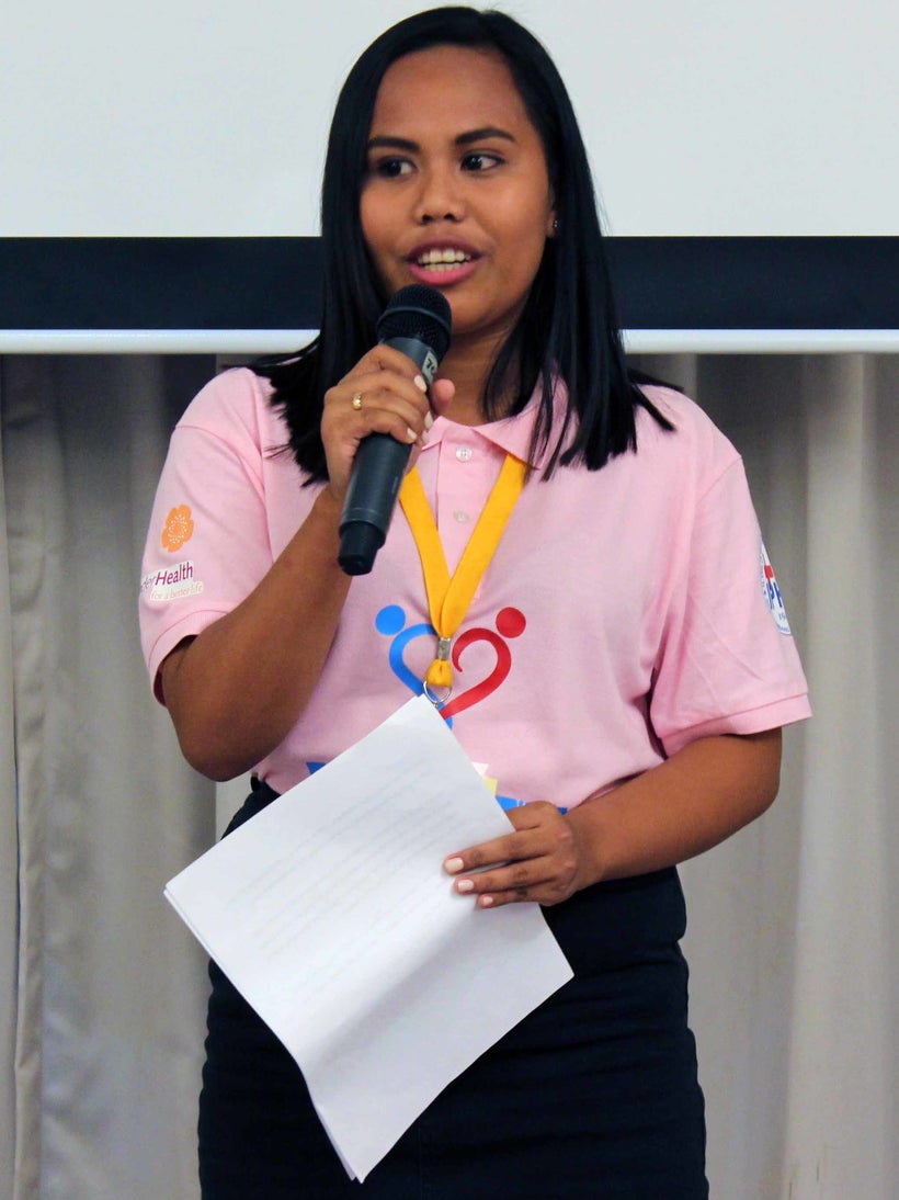 "Young moms can relate to me because I am young like them.” --Tzytel Castro, the Philippines. <a href="https://www.enge