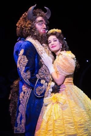 Sam Hartley and Brooke Quintana in a scene from Beauty and the Beast