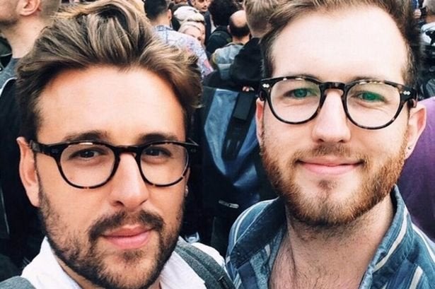 <strong>Thomas Rees, (left) and boyfriend Josh.</strong>