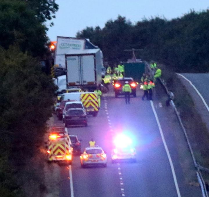 Three children were among the four who died in a huge pile-up on the A34 on Wednesday afternoon.