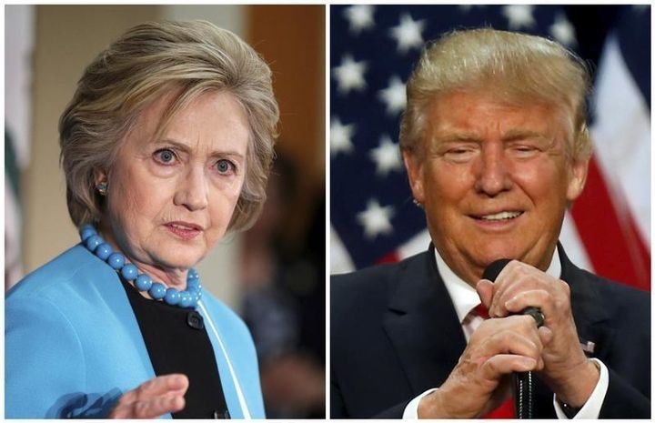 Embattled presidential candidates Hillary Rodham Clinton and Donald J. Trump