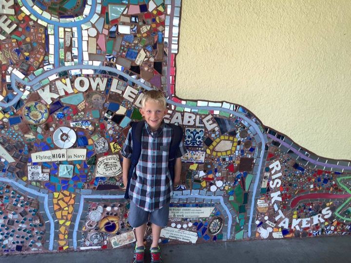Ryan on the first day of 2nd grade, September 2015