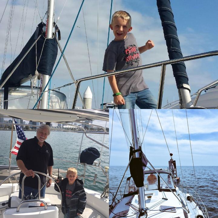 Many days of sailing over the past year with Captain Bob and chosen family aboard the Uni.