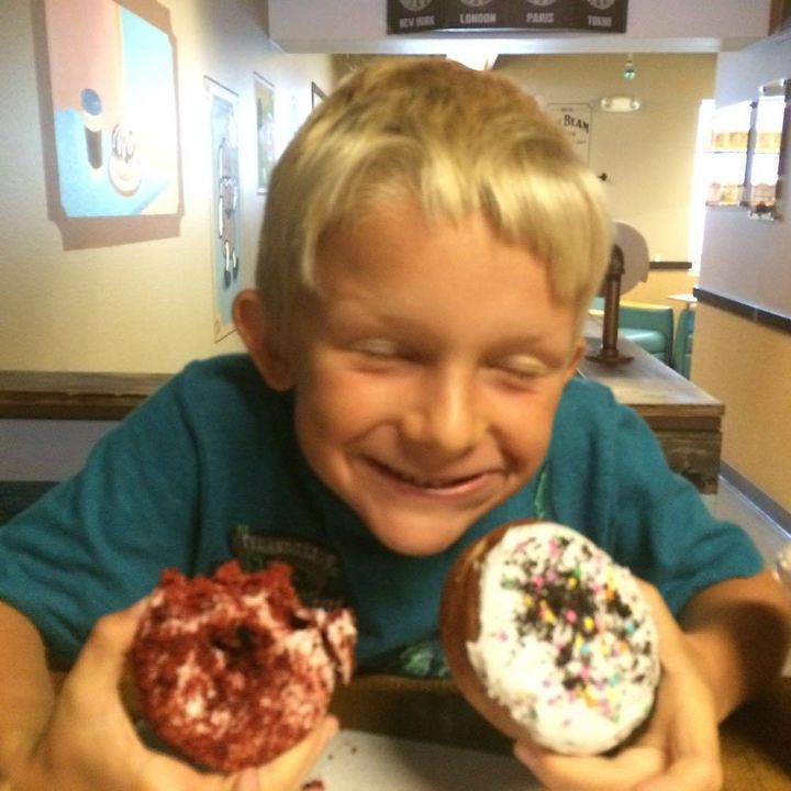 Ryan at Donut Bar in San Diego for his 7th birthday