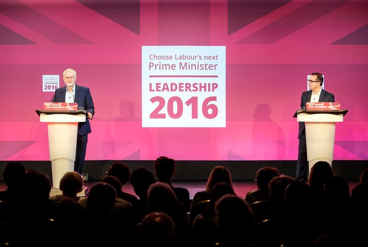 <strong>Jeremy Corbyn (left) and Owen Smith (right) debate at the second Labour leadership hustings</strong>