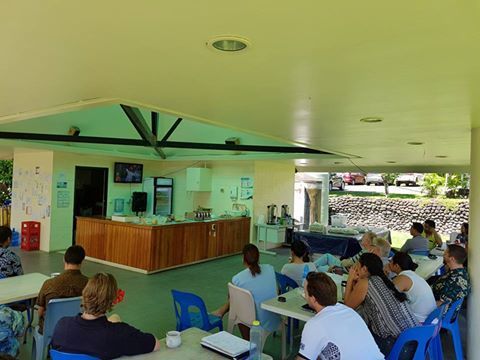 The Secretariat of the Pacific Regional Environment Programme, cheering on Fiji.