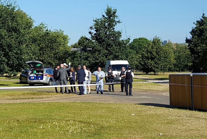 <strong>Forensic teams are on site.</strong>