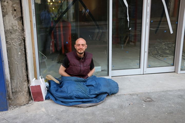 One of the 51 people living without a home in Croydon