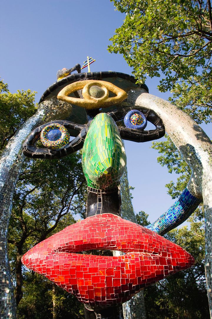 The Hierophant by Niki de Saint Phalle at the Tarot Garden