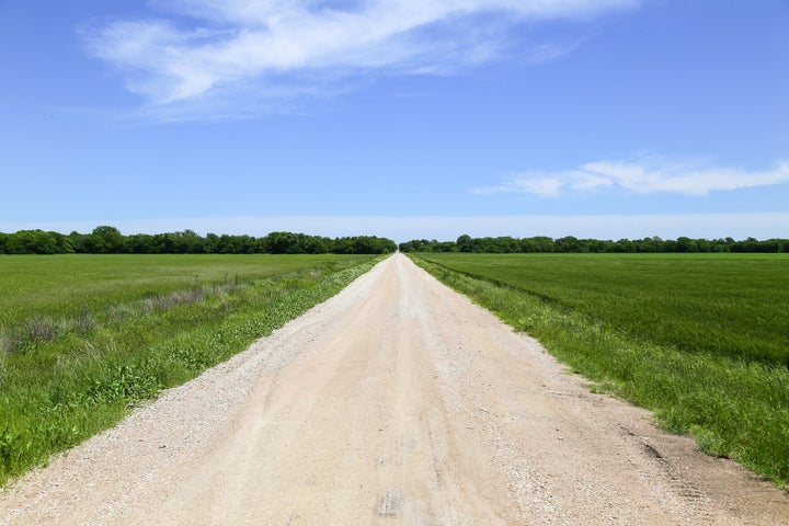 The Kansas farm is in the geographical centre of the US.