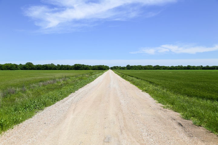 The Kansas farm is in the geographical centre of the US. 