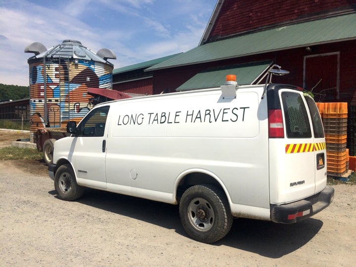 Long Table Harvest's van gets filled many times over during the busy summer months when bumper crops and other factors can leave farmers with surpluses.