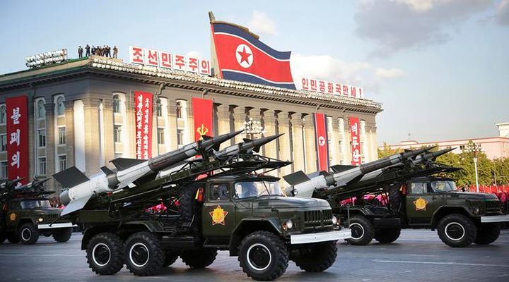 North Korea parades its military arsenal in Pyongyang, North Korea 