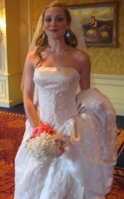The author on her wedding day.