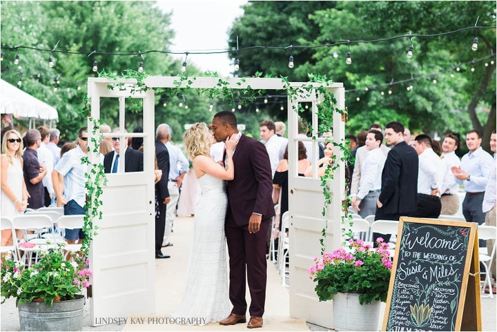 Susie and Miles Osei on their wedding day.