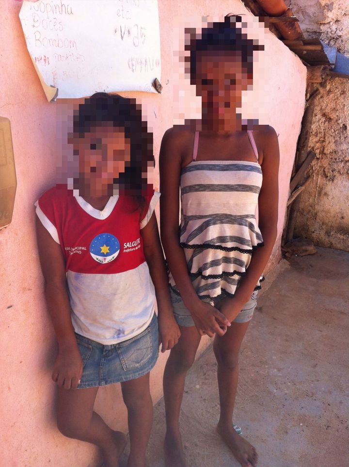 Two girls who were approached by traffickers.