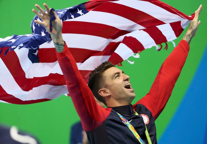 Usas Anthony Ervin Wins Gold At Rio Olympics In 50 Meter Freestyle Huffpost Sports 