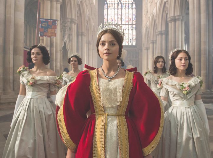 Jenna Coleman as the young Queen 