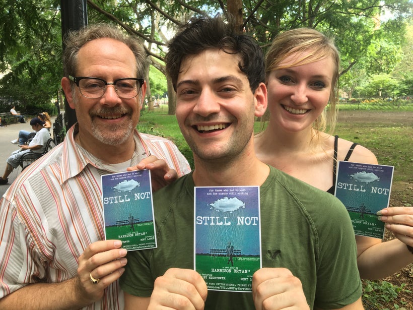 "Still Not" director Rory Lance, playwright Harrison Bryan, and co star, Shelby Hightower.