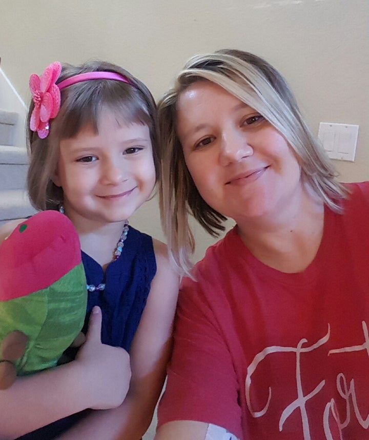 My daughter and I on her first day of preschool.