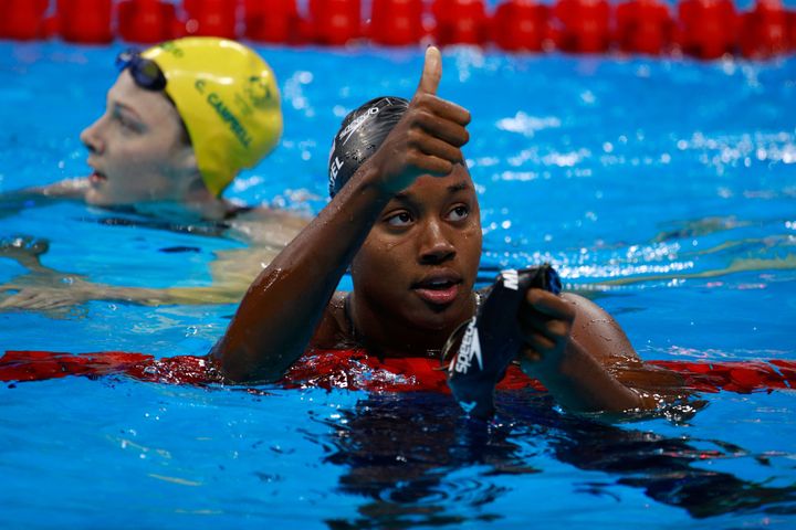 Simone Manuel Wins A Silver Medal In The 50-Meter Freestyle | HuffPost