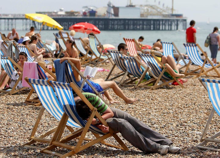 <strong>Scenes like this will likely be common when the mercury notches up the thermometre</strong>