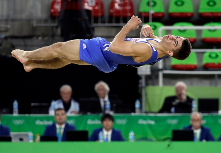 <strong>The 23-year-old came first just .300 points over his Brazilian rival Diego Hypolito</strong>
