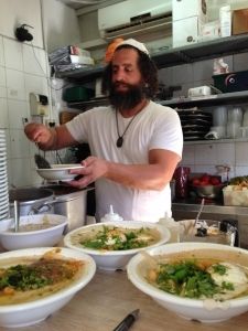 Eliyahu Shmueli owns a chain of hummus restaurants in Israel