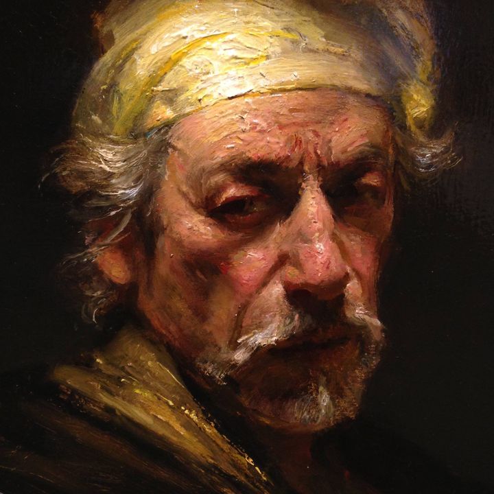 David Leffel, Self-Portrait, 2010, oil on panel, 9 x 7 inches
