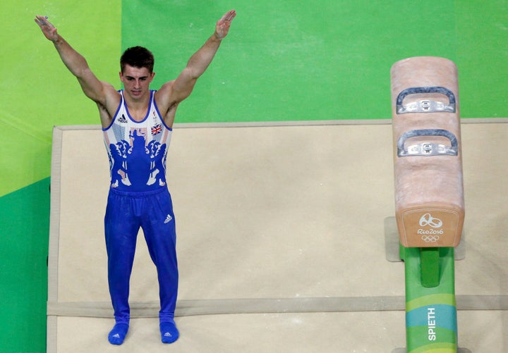 Max Whitlock in the men's pommel horse final.