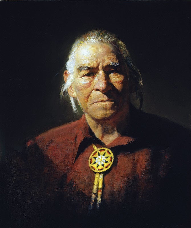 David Leffel, <i>Tony Reyna</i>, 2013, oil on canvas, 20 x 17 inches