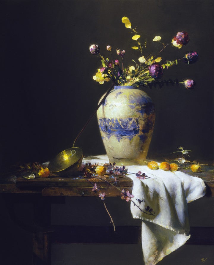 David Leffel, <i>The Beauty of the Dance</i>, 2013, oil on canvas, 32 x 26 inches