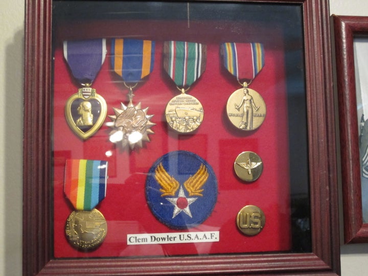 Clem's medals displayed in the Veterans Museum of Mid-Ohio Valley in Parkersburg, West Virginia