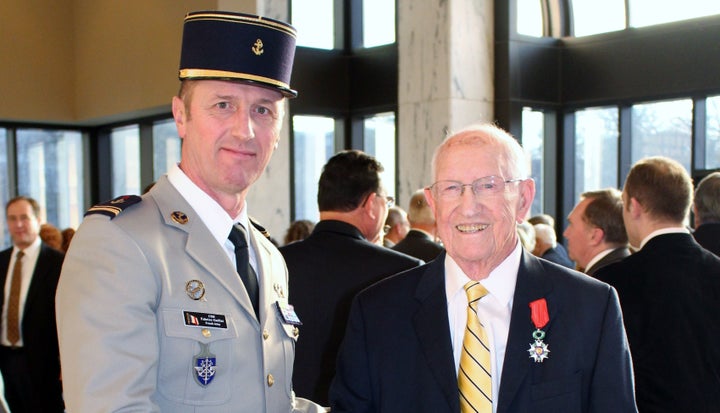 Clem Dowler receives the French Legion of Honor at the French Embassy in Washington, DC