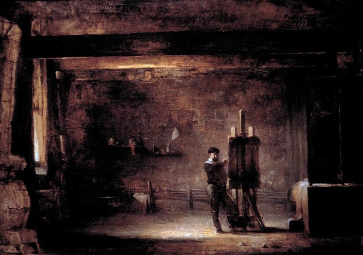 David Leffel, <i>45th Street Studio</i>, 1968, oil on canvas