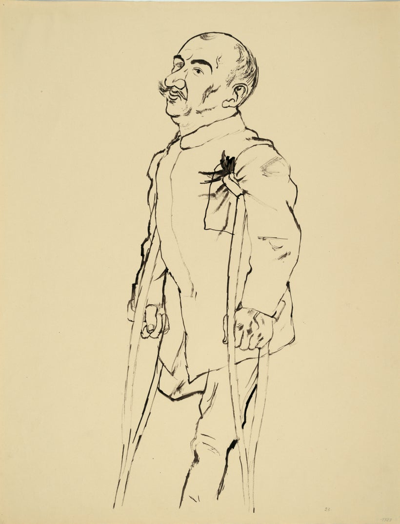 <i>War Cripple</i> © Estate of George Grosz<br>Courtesy <a href="http://www.sidebysidegallery.com" target="_blank">Akim