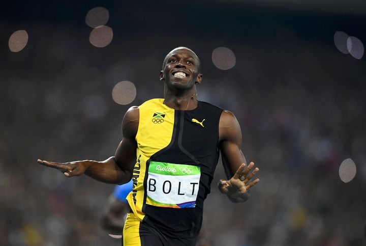 Jamaican Usain Bolt won the men's 100-meter dash for the third consecutive time.