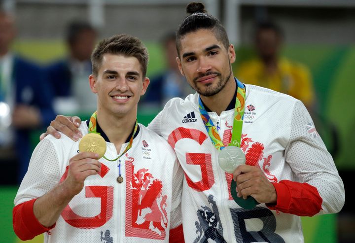 Max Whitlock and Louis Smith took gold and silver in the men's pommel horse event