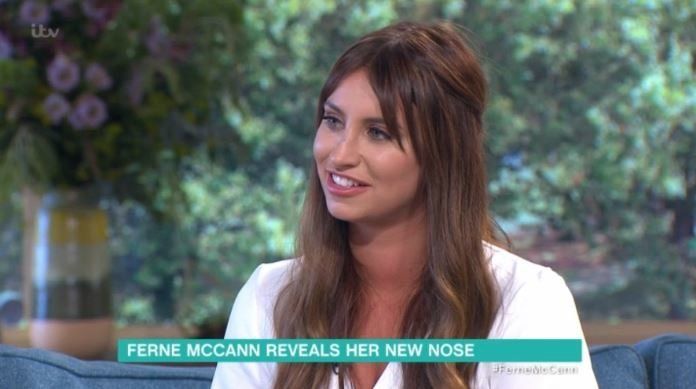 Ferne McCann unveiled her new nose on 'This Morning'