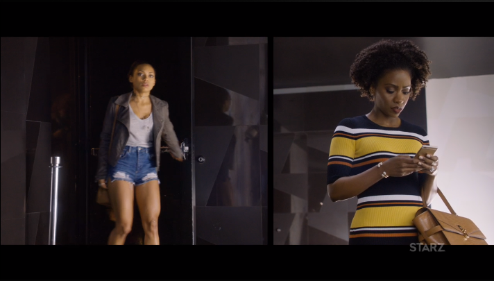 Actress Teyonah Parris and Logan Browning face off in Starz's Survivor's Remorse Episode 305 "The Photoshoot"