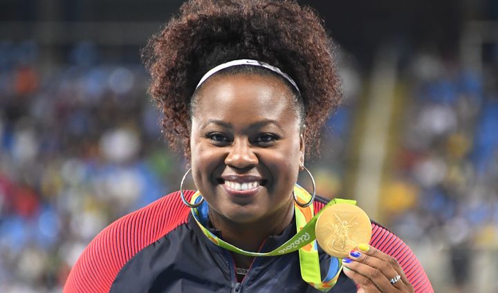 Michelle Carter won the gold medal in the Women's shot put on August 12.