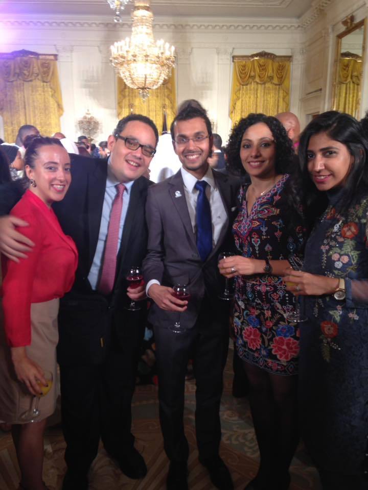 Atlas Corps is an international fellowship program aimed at empowering young social sector professionals from around the world while strengthening mission-driven host organizations in the U.S. Fellows come from over 76 countries around the world. Close to half of the Fellows are from Muslim majority countries. As a result, Atlas Corps is a proud part of the White House Stand with Civil Society Agenda and the Emerging Global Leaders Initiative through which 5 Muslim fellows were invited to President Obama’s Last Eid Reception this year. <em>Atlas Corps Fellows pictured from left to the right: Selma Bardakci (Turkey), Ragab Saad (Egypt), Imran Khurshid (Bangladesh), Mona Algherbawi (Palestine),and Mehak Toseef (Pakistan). </em>