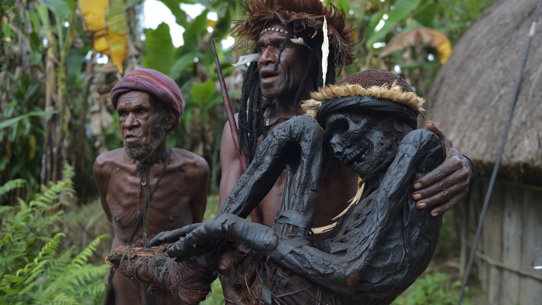 Tribal Leader Shows Off 'Smoked' Mummy He Sleeps With | HuffPost Impact